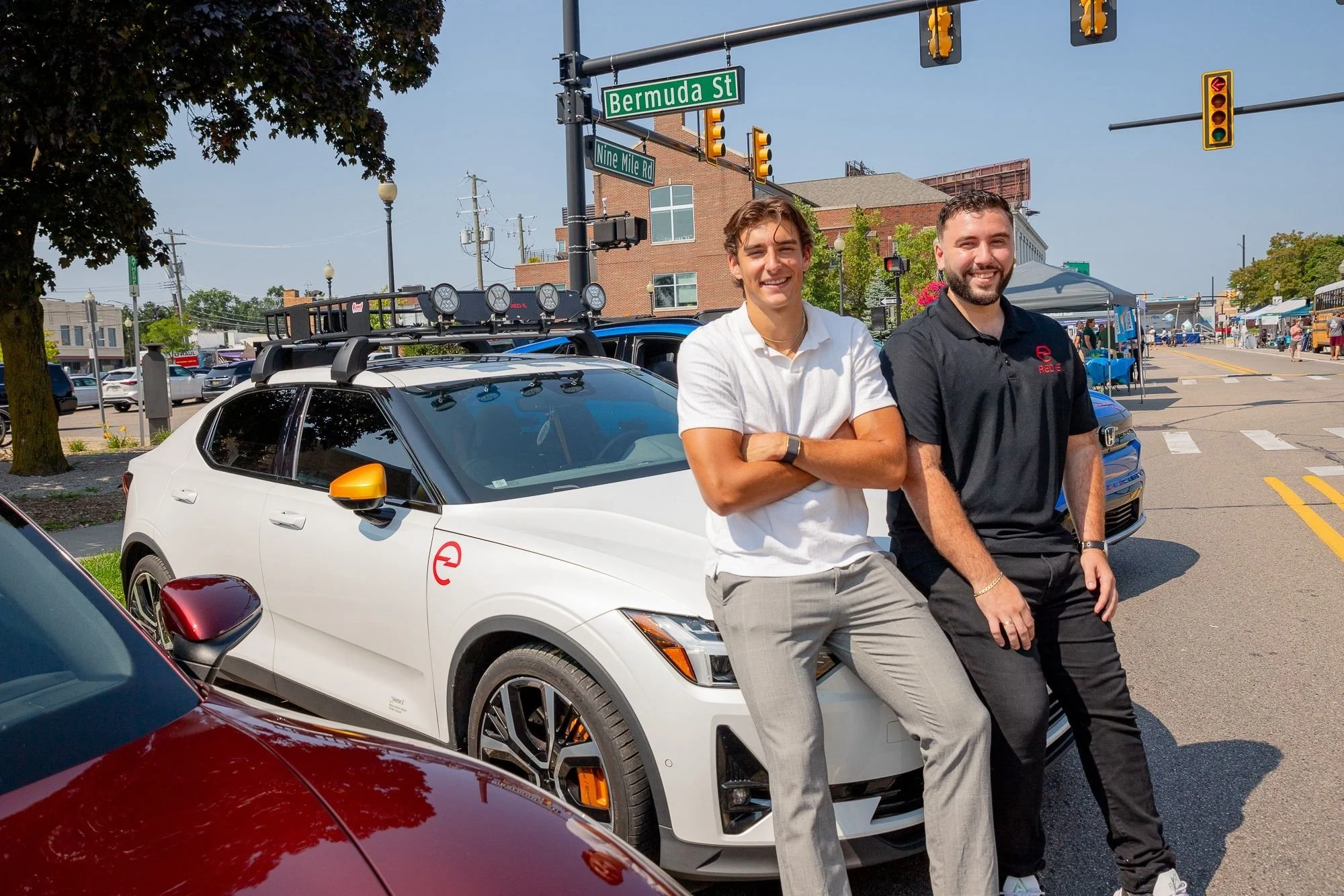 RED E in-house EV charging test engineers